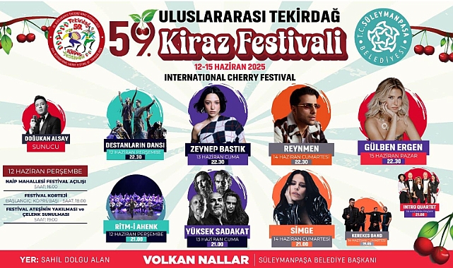 Kiraz Festivali Şehri Bayram Yerine Çevirecek