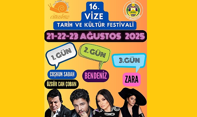 Vize 16. Tarih ve Kültür Festivali İçin Geri Sayım Başladı