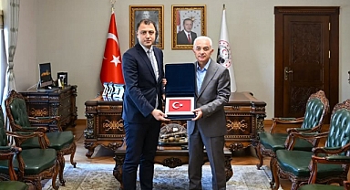 Kaymakam Ertuğrul Bayram'dan Vali Turan'a Veda Ziyareti