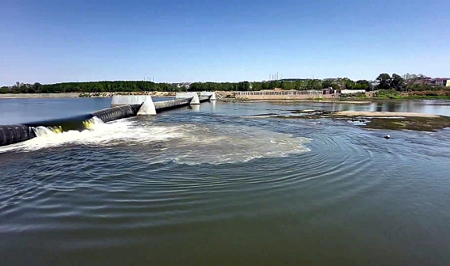 Meriç Nehri Elektrik Santrali'ndeki suyun tamamı nehre bırakıldı
