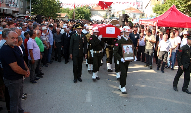 Şehit Üsteğmen Tuğrul Özsu, Edirne’de son yolculuğuna uğurlandı