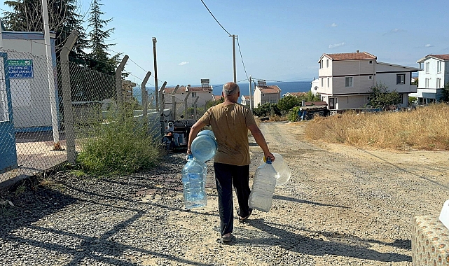 Tekirdağ'da su kesintileri; çeşmelere akın ettiler