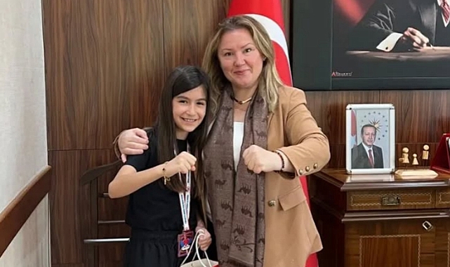 Milli Eğitim Müdürüne Şampiyon Öğrenciden Ziyaret