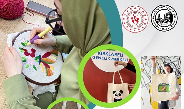 Pehlivanköy'de Punch Eğitimi ile Bez Çanta Tasarımı