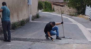Üsküp'te Yol Tamir Çalışmaları Sürüyor