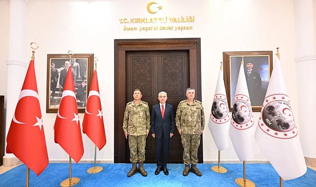 Orgeneral Ersay'dan Vali Turan'a Ziyaret