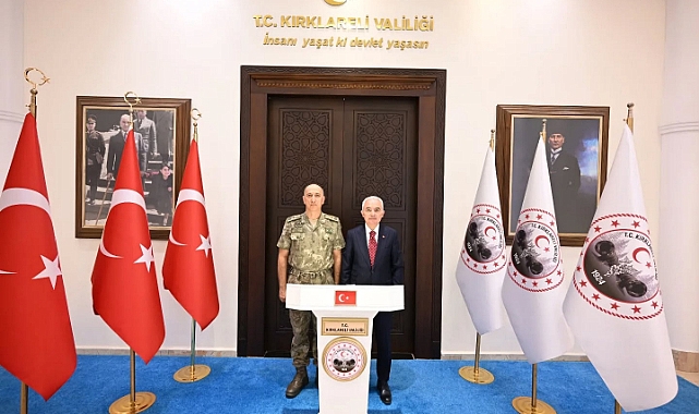 Vali Turan, Tugay Komutanı Karamürsel'i Kabul Etti