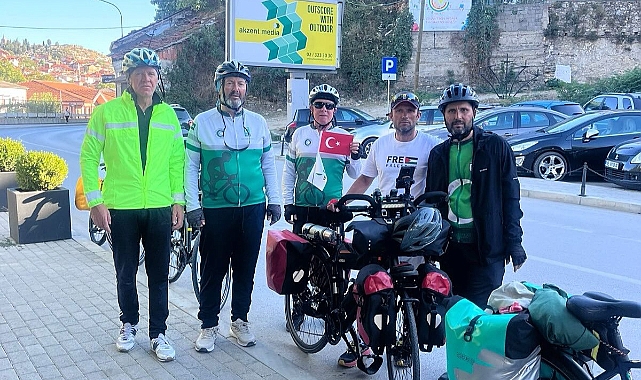 Yeşilay gönüllüleri bağımlılıkla mücadele için 500 kilometre pedal çevirdi