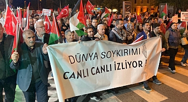 Kırklareli'nde Filistin'e Destek Yürüyüşü Düzenlendi