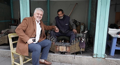 Başkan Gerenli Çarşı Esnafıyla Buluştu