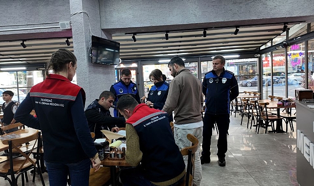 Çorlu'da Hizmet Veren Gıda İşletmeleri Denetlendi