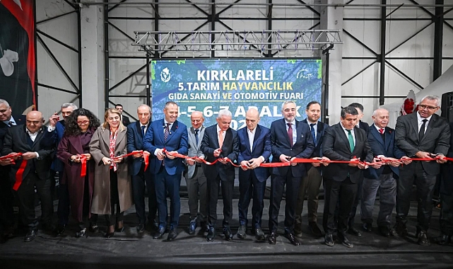 Kırklareli 5. Tarım ve Otomotiv Fuarı Açıldı