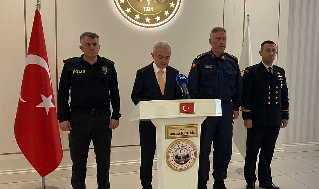 Kırklareli Valiliği Kasım Ayı Güvenlik Raporu Açıklandı