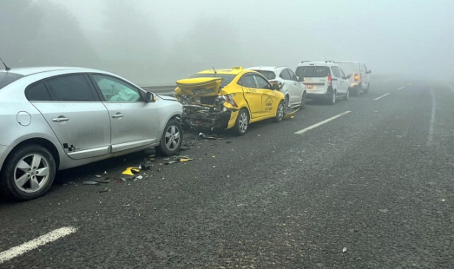 Tekirdağ’da 5 araçlı zincirleme kaza; 3 yaralı