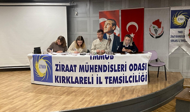 Ziraat Mühendisleri Odası Kırklareli Olağan Genel Kurulu Yapıldı