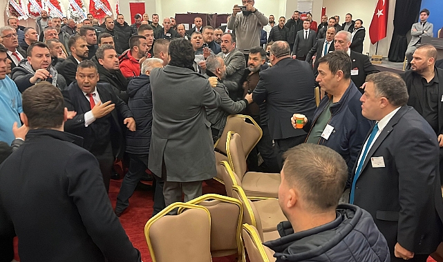 Edirne Şoförler ve Otomobilciler Esnaf Odası genel kurulunda gerginlik