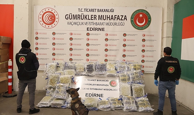 Kapıkule'de 144 kilo 732 gram esrar ele geçirildi