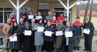 Kula Köyü’nde Arıcılık Kursu Tamamlandı