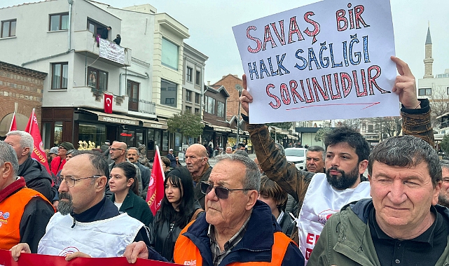 Edirne’de ABD ve İsrail’in saldırıları protesto edildi