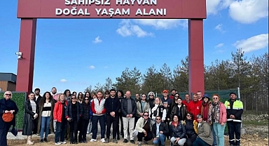 HAYVANSEVERLER EDİRNE BELEDİYESİ'NİN DOĞAL YAŞAM ALANI'NI ZİYARET ETTİ