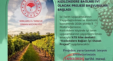 Kızılcıkdere'de Bağcılık İçin %75 Hibeli Destek Projesi