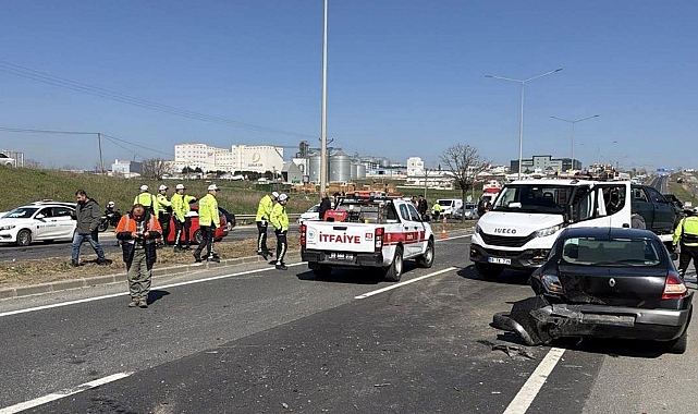 Tekirdağ'da zincirleme kaza; 5 yaralı