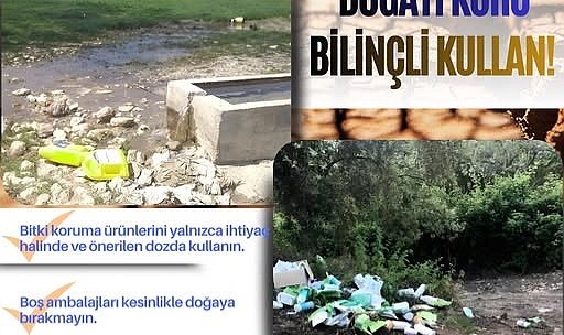 Zirai İlaç Ambalajlarını Doğaya Atanlara Ağır Ceza