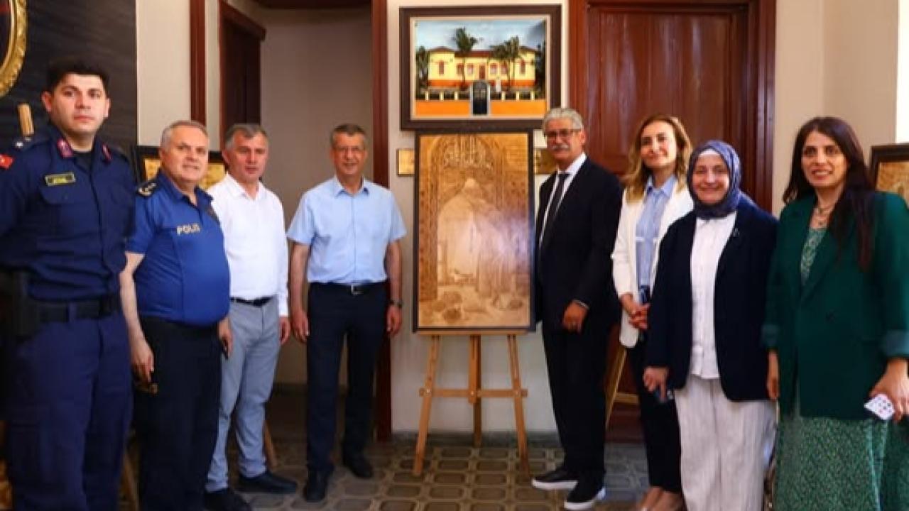 Babaeski’de Ahşap Yakma Resim Sergisi Sanatseverlerle Buluştu