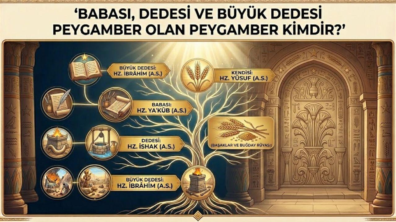 Babası, dedesi ve büyük dedesi Peygamber olan Peygamber kimdir? İşte Hz Yusuf'un hayatı