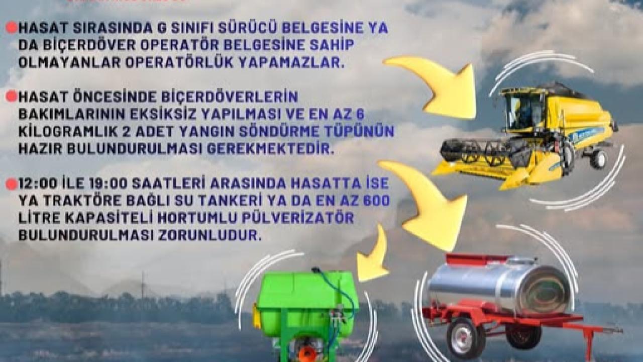 Kırklareli’nde Hasat Dönemi Başladı: Üretici ve Operatörlere Önemli Uyarı