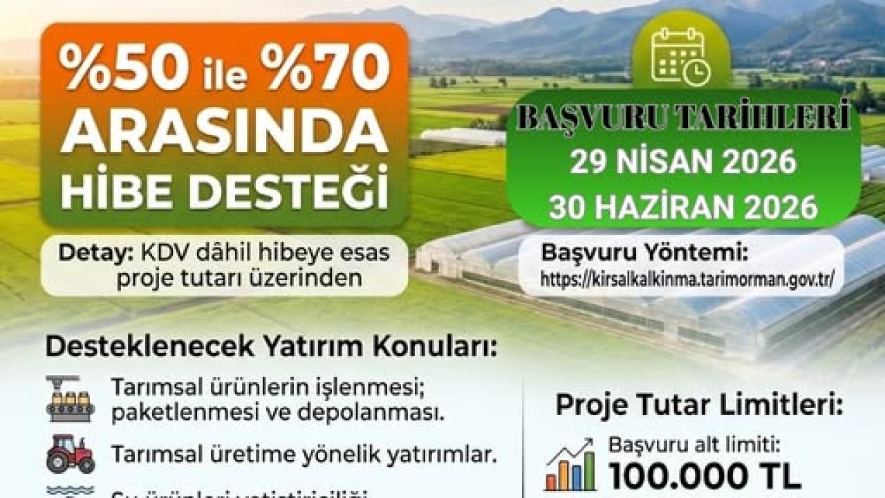 Kırsal Kalkınma Desteklerinde Başvuru Süreci Devam Ediyor