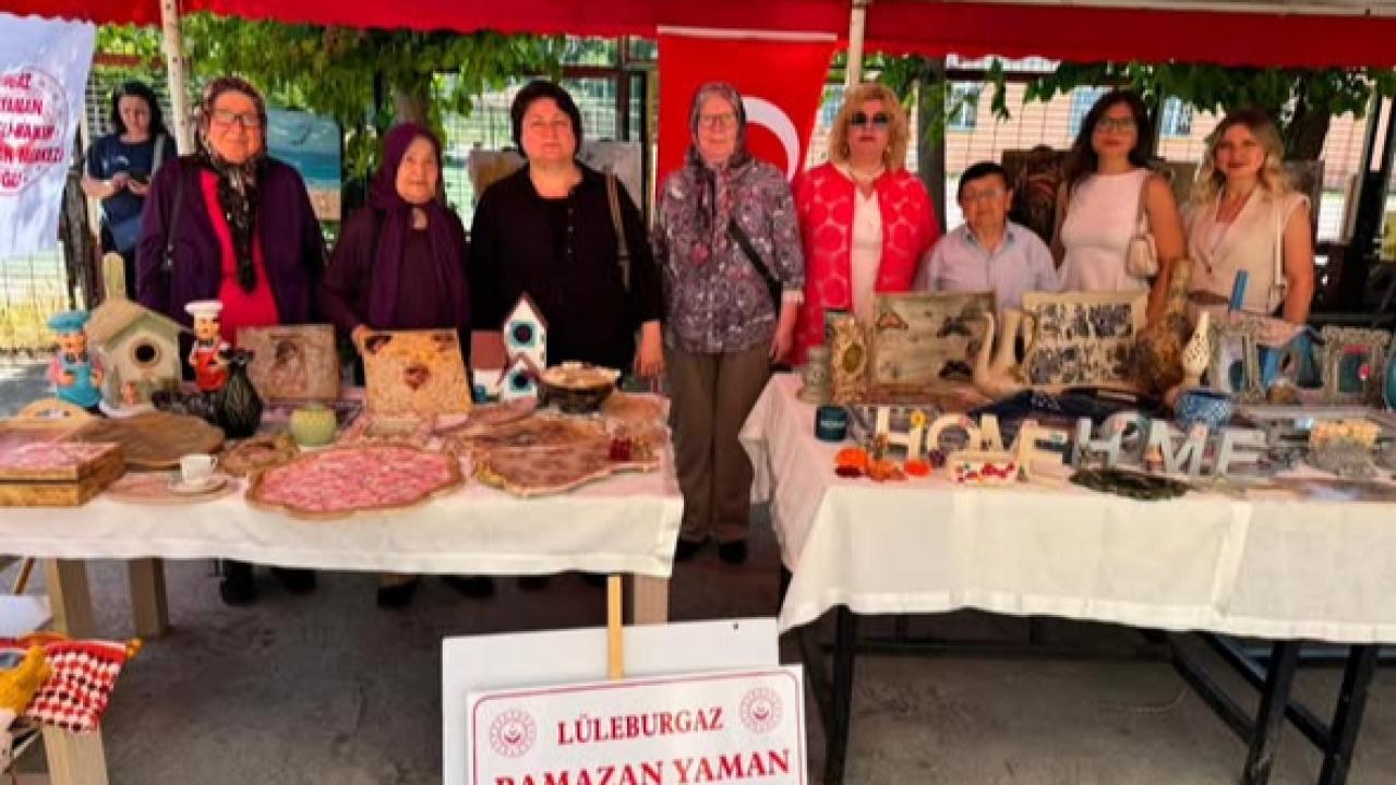 Lüleburgaz’da Huzurevi Sakinlerinin El Emeği Sergisi Büyük Beğeni Topladı