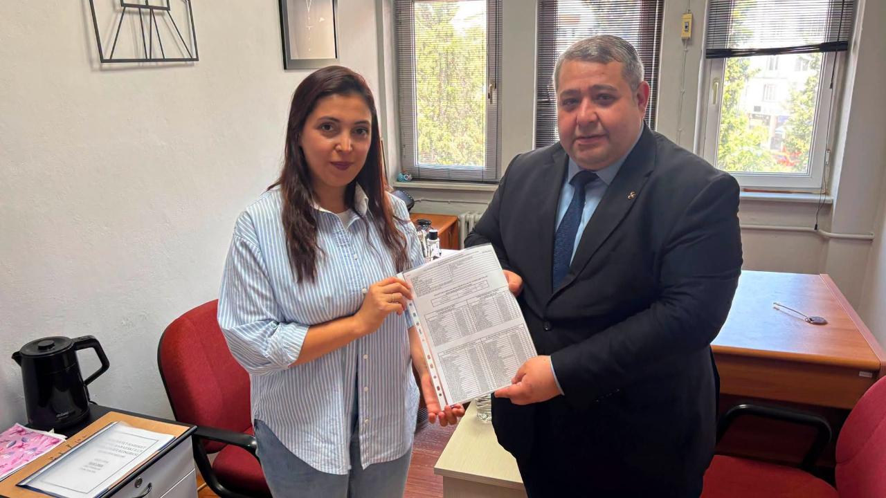 MHP Babaeski İlçe Başkanı Sait Güroğlu Mazbatasını Aldı