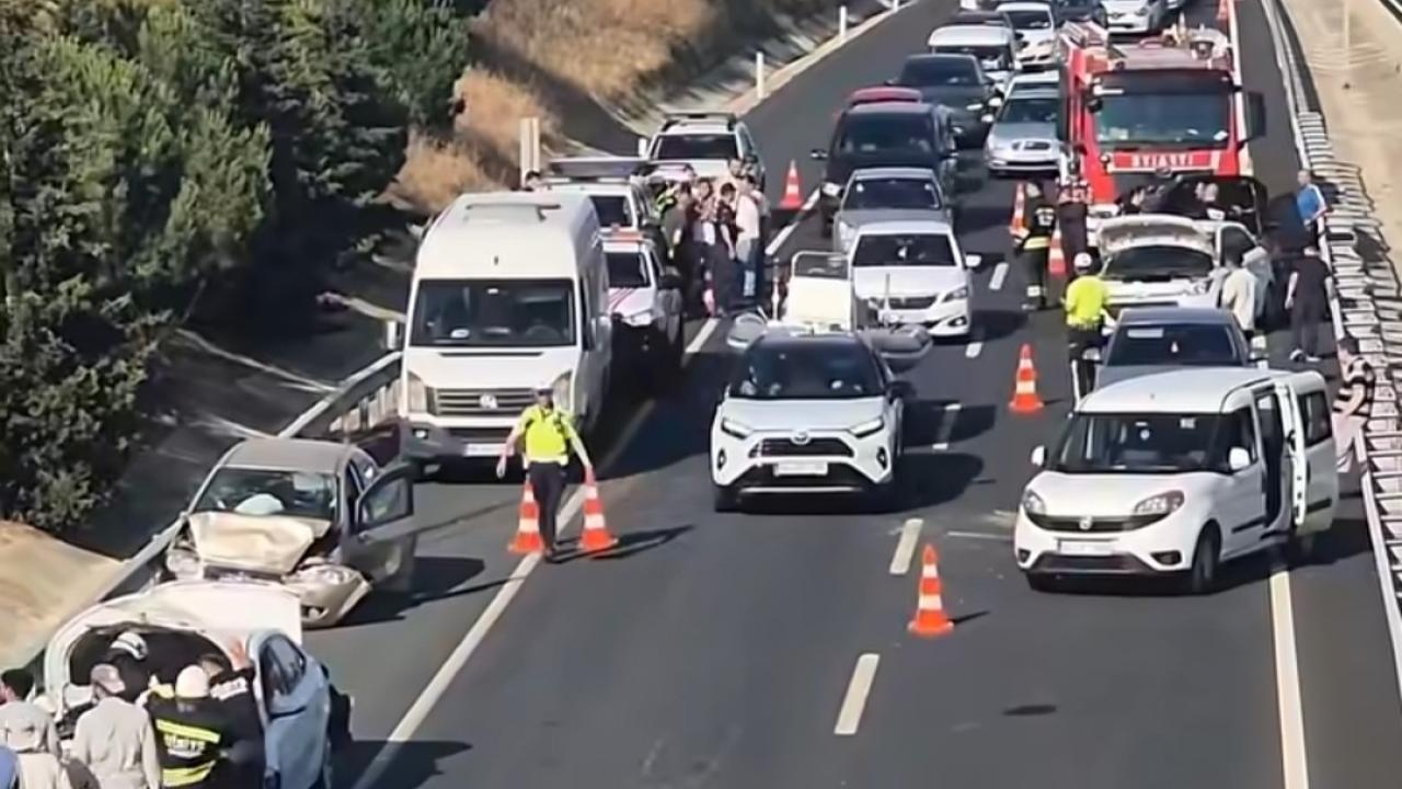 Tekirdağ’da Zincirleme Kaza: 7 Araç Birbirine Girdi